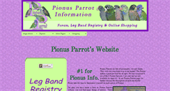 Desktop Screenshot of pionusparrot.com